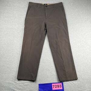 Dockers Gray Khakis Casual mens Size 36x30 Zipper Pocket